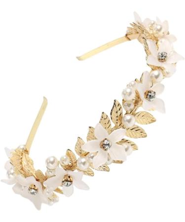 TQUXNGA Delicate Leaf Shape Hair Hoop Baroques Style Girl Woman Taking Photo Headbands Wedding Party Pearl Leaf Shape Headbands - Buy Online on GoSupps.com