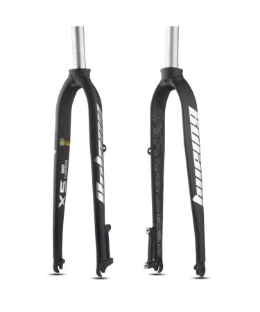 NA US Spot 1-1/8" Full Aluminum Alloy 26/27.5/29" Rigid Disc Brake MTB Fork, 28.6mm Threadless Taper Tube Ultra Light MTB Fork Silver X5