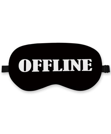 Offline Sleep Mask Silk Funny Sleeping Mask Adjustable Sleep Mask Blindfold for Sleeping Black Out Eye Mask for Sleeping Eye Mask Funny Gifts for Man Women Friends