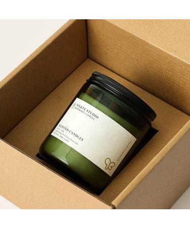 Scented Aromatherapy Candles - Green Jar Candle Gifts for Home Birthday Mother's Day Housewarming - Green Plum Boiling Wine - Buy Online on GoSupps.com