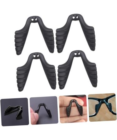 Coheali 4-Piece Glasses Nose Pads & Fastening Tools Set - Saddle Brace & Handle for Children's Glasses - Black Pebble Gel Sunglasses (2.8x2.5cm) | International Shipping Available - Buy Online on GoSupps.com