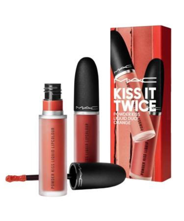 MAC Kiss It Twice Powder Kiss Liquid Duo: Orange