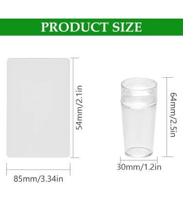 Nail Art Stamper Set - Fluorescent Silicone Nail Stamping Kit with Scraper for DIY Manicure | International Shipping - Buy Online on GoSupps.com