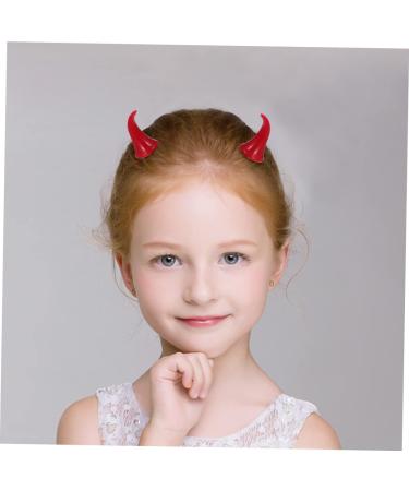 ABOOFAN 6 Pairs Halloween Decorative Red Horn Barrettes Horns Cosplay Demon Hair Clamps Bang Ox Horn Halloween Hair Clip Small Horn Hair Clips Metal Snap Hair Clips Demon Horns Cute Props - Buy Online on GoSupps.com
