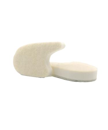 Soft Toe Separators | Prevents Friction & Abrasion | Snug Anatomical Fit | Latex Inner Small X2