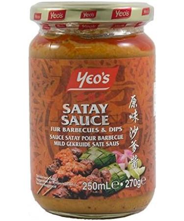 YEO'S SATAY/Sat Sauce for barbecue and side dishes 250ML - Preservative-free (Pack of 12 jars) - Buy Online on GoSupps.com