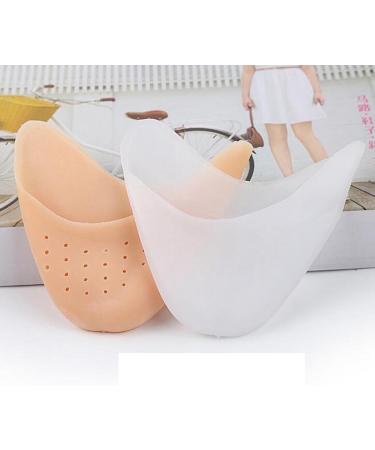 Angzhili Ballet Silicone Gel Toe Caps - Soft Pointe Shoe Toe Protectors for Pain Relief and Metatarsal Cushioning (Skin) - Buy Online on GoSupps.com