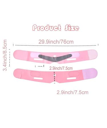ChGrow Double Chin Reducer Strap - Face Slimming V Line Lifting Pink Chin Strap | Reusable Chin Strap for Double Chin Reduction - 26x3.3x0.04 Inch - Buy Online on GoSupps.com