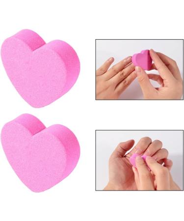 40Pcs Heart Shape Disposable Nail File Strips & Buffers - Pink | For Shaping Toenails & Fingernails - Buy Online on GoSupps.com