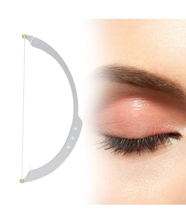 Eyebrow Marker Ruler Brow Mapping Tool Microblading Line Marker Ruler Mapping Eyebrow Ruler Eyebrow Mapping String Tool Ruler Makeup Eyebrow Measuring Tool With 10pcs Thread Silver