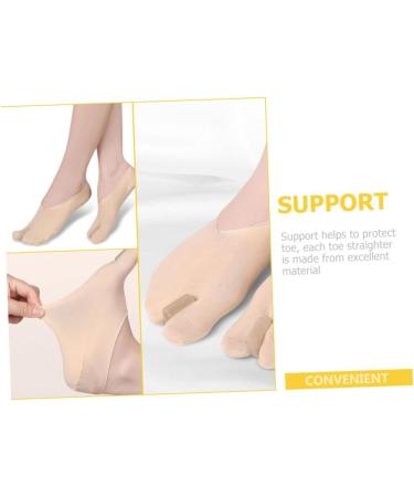 Hemoton 1 Pair Separator Boat Socks - Men's Invisible Socks for Valgus Big Toe Correction - Portable Stretcher Orthotics Bandage Stockings - 17.8x8cm - Buy Online on GoSupps.com