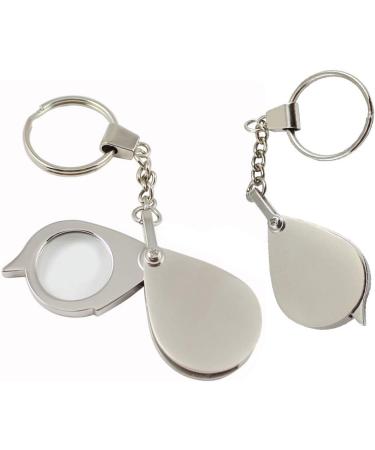 Magnifying Folding Key Ring Magnifier Key Chain Magnifying Glass Loupe Pocket Tool 8X 30mm Waterproof Compatible with Stamps/Postcards/Coins (Color : 8X 30mm Magnifier) Made in China - Buy Online on GoSupps.com