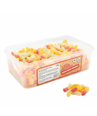 Sour Mini Worms - 200g Gummy Sweets