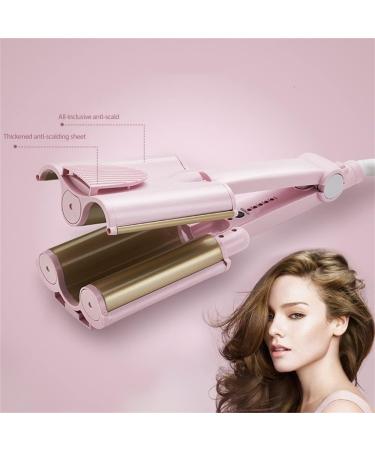 3 Barrel Curling Iron Hair Waver 32mm (1.25") Hair Curler Crimper Tool Beach Wave Curling Wand Ceramic Tourmaline Ionic Deep Wave Curler Triple Barrel Curling Iron for Short Long Hair Dual Voltage - Buy Online on GoSupps.com