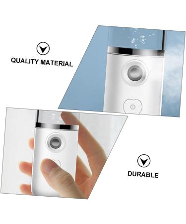 DRESSOOS 2pcs Hydrating Instrument Nano Face Steamer Portable Handheld Facial Mister White Abs - Buy Online on GoSupps.com