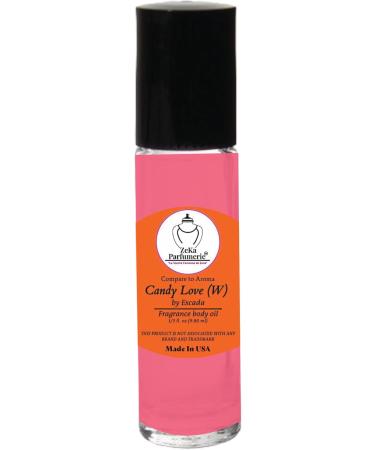ZEKA PARFUMERIE Compare to Aroma Compatible with Candy Love by Escada for Women Fragrance Body Oil on 1/3 oz (9.86ml) Travel Size Roll-On Botlle - Buy Online on GoSupps.com