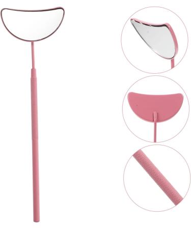 Eyelash Inspection Mirror | Handheld Lash Shaped Mirror for Eyelash Extensions | Black Crescent Moon Glass | 16.5x5x0.8cm - Buy Online on GoSupps.com