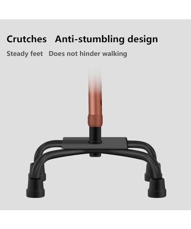 Retractable Leisure Four-Legged Crutches for The Elderly Aluminum Alloy Adjustable Walking Aid Walking Lightweight Ergonomic Adult Crutches A 75.5 to 98.5CM Fashionable Bathing in Sunlight - Buy Online on GoSupps.com