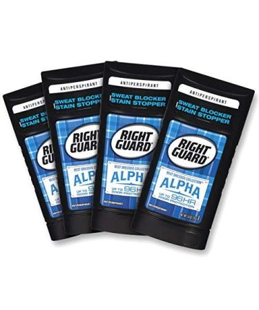 Right Guard Best Dressed Antiperspirant Deodorant Invisible Solid Alpha 2.6 Ounce (4 Count) Alpha Solid