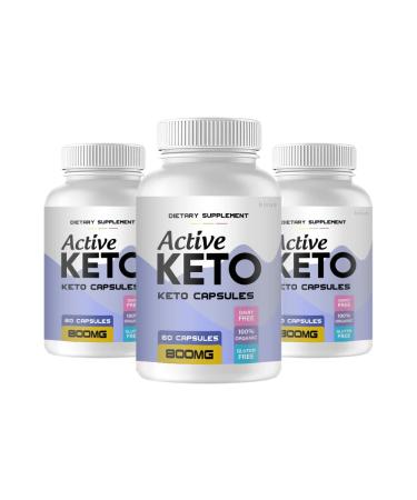 kivus Active Keto - Active Keto Capsules (3 Pack 180 Capsules)