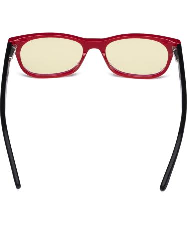 Eyekepper Kids Gaming Glasses - Blue Light Blocking Anti-Glare Yellow Filter Lens Red Frame - Optimal Protection for Boys & Girls - Buy Online on GoSupps.com