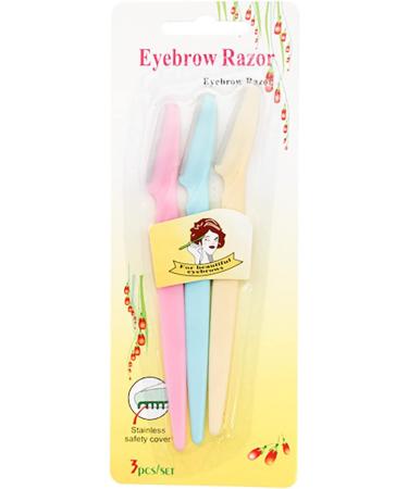 ZJchao 3 Set Eyebrow Trimmer & Facial Razors - Stainless Steel Perfect for Women's Eyebrow Shaping & Hair Removal - Ideal for Beginners - Buy Online on GoSupps.com