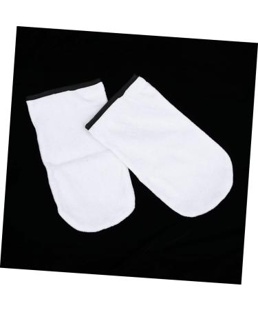 POPETPOP Hand Softening Gloves 2 Pairs Bath Gloves Moisturizing Gloves Overnight Hand Treatment Mitts Gel Gloves Mittens Hand Wax Treatment Cold Gloves Wax Gloves Paraffin Skin Care White - Buy Online on GoSupps.com