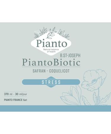 STRESS PiantoBiotic (ex B.St-Joseph): Serenity good mood nervousness anxiety mental load - Soothing phyto-active agents - synergy of action: relaxing plants nutrients vitamins 370 ml - Buy Online on GoSupps.com