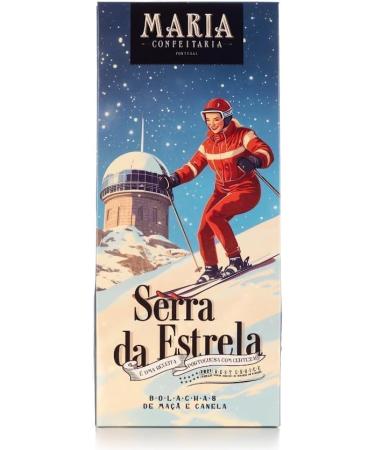 Maria Confeitaria Artisanal apple and cinnamon biscuits "Serra da Estrela" edition - Traditional Portuguese biscuits - 150g