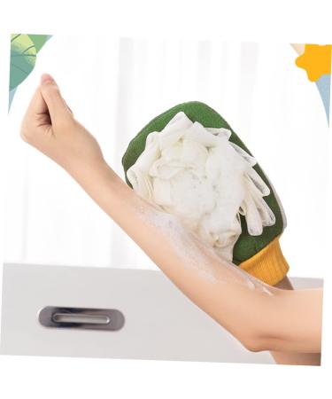 Beatifufu Bath Flower Gloves Body Washing Scrubbers Exfoliating Bath Gloves Shower Scrub Gloves Bathing Tool Exfoliating Glove Bath Loufas Exfoliating Bath Scrubber Bath Loofah 23x13cm Green - Buy Online on GoSupps.com