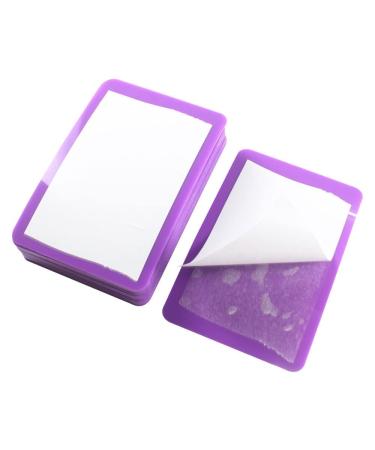 VNC 15pcs Nail Art Soft Stamping Protective Shell cabeza Stamper Rectangel Stamp Holder for Large Size 9.5X14.5CM Nail Art Plate B-Purple