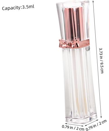  FRCOLOR FRCOLOR 8 Pieces Mini Lip Balm Bottles 35ml Transparent Lip Gloss Tubes with Wand - Refillable Makeup Bottles for Women and Girls DIY Makeup and Travel - Buy Online on GoSupps.com
