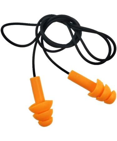 Buy Mivos 200 Pairs Waterproof Silicone Earplugs - Noise Reduction 32DB | Reusable & Portable Hearing Protection with Cord - Buy Online on GoSupps.com