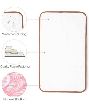 Lekebaby Foldable Travel Changing Mat - Willow Branch Pink - Buy Online on GoSupps.com