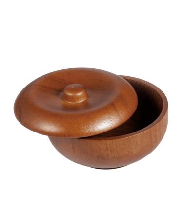 Frcolor 1stk foam shell with lid foam shell made of wooden men's suits shaving soap shaving soap men shave soap bowl shaving shell shaving bowls for men shaving brushes adjust man bamboo