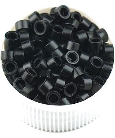 KOCONI 500PCS Micro Rings Silicone Lined 4.5mm for I Tip Hair Extensions - #1 Black - Buy Online on GoSupps.com