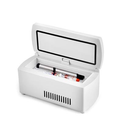 Insulin Refrigerator 2-8 Thermostat Drug Reefer Medicine Refrigerated Box Portable Car Refrigeration Case Fridge for Travel Insulin Cooler Medicine Refrigerator for Car