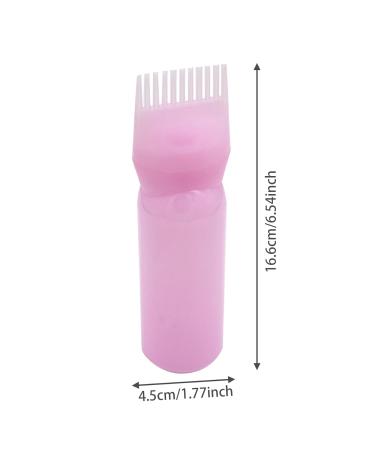 Hair Oil Applicator & Hair Dye Bottle 160ML - Pink Shampoo Comb for Hair Dyeing Tool | Best Hair Coloring Brush - Buy Online on GoSupps.com