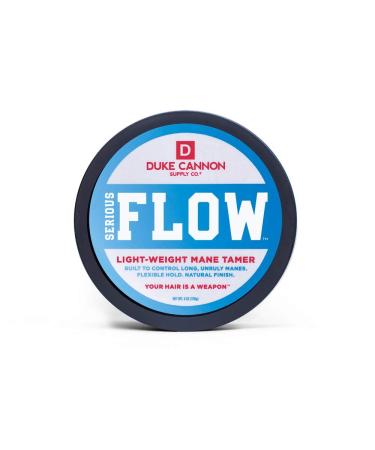 Duke Cannon Supply Co. Serious Flow Styling Putty, Net Wt. 6oz - The Light-Weight Mane Tamer for Control, Flexible Hold and Natural Finish