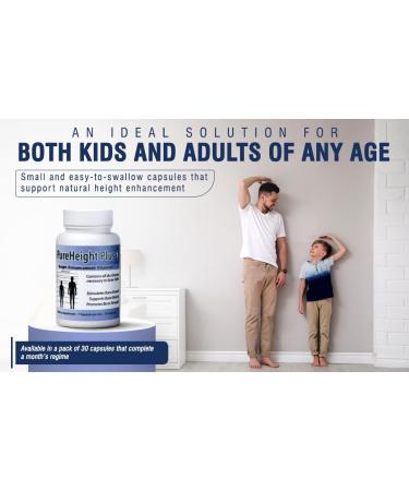Pure BioTechnologies PureHeight Plus Height Enhancement Supplement - 30 Capsules - Buy Online on GoSupps.com