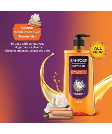 Moisturizing Shower Gel with Sandalwood & Gardenia | Glycerin Body Wash for All Skin Types | 500ml - Unisex Hydrating & Refreshing - Buy Online on GoSupps.com