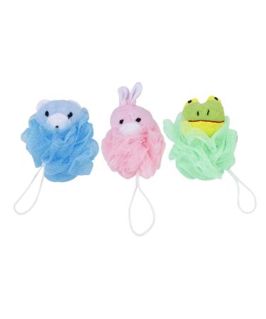 Beavorty 3pcs Cartoon Bath Mesh Sponge Mesh Bath Ball Children Scrubber Ball Shower Bath Ball Shower Ball Scrubber Ball Kid Lovely Scrubber Ball Bath Ball Cartoon Bath Ball 1 Count (Pack of 1)