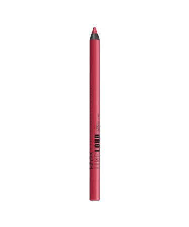 NYX Professional Makeup Line Loud Lip Liner - On A Mission (Blue Red) | Longwear Lip Pencil with Jojoba Oil & Vitamin E - Buy Online on GoSupps.com