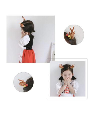 Reindeer Antlers Hair Clip - Christmas Hair Accessories for Girls & Women | Brown - Buy Online on GoSupps.com