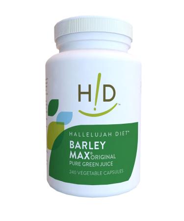 Hallelujah Diet Organic Barleymax - Barley and Alfalfa Vegetable Capsules (240 Capsules, 30 Day Supply)