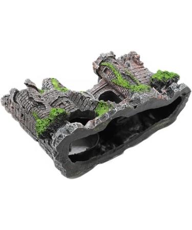 Movoja Aquarium Decoration - Medieval Castle Ornament for Freshwater & Saltwater Aquariums - Ruin Ritterburg Castle Accessory - Buy Online on GoSupps.com