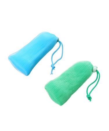 2pcs Exfoliating Mesh Bag Mesh Bag Foam Net for Body Facial Cleansing Tool