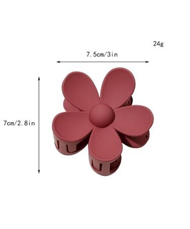Flower Hair Clips for Women - Matte Hair Claws - Strong Hold for Thin & Thick Hair (6 Pcs) - Buy Online on GoSupps.com