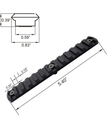 TRIROCK Picatinny Rail Section for Keymod - 13 Slots | International Shipping Available - Buy Online on GoSupps.com