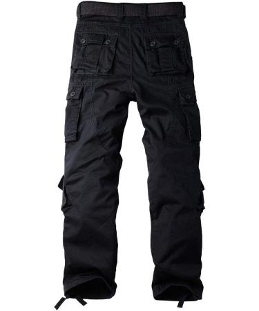 AKARMY Womens Cargo Pants Black-1 | Outdoor Ripstop Camo Military Combat Work Pants - Buy Online on GoSupps.com